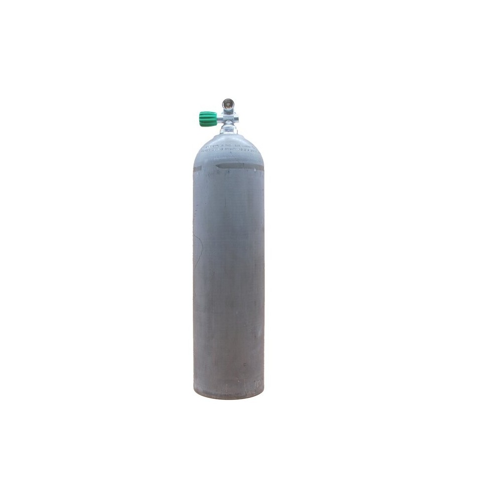 MES Alu-Tauchflasche 11,1L  (80cft) mit Nitrox-Ventil/LI